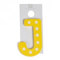 EUREKAKIDS Letra decorativa adhesiva de madera J