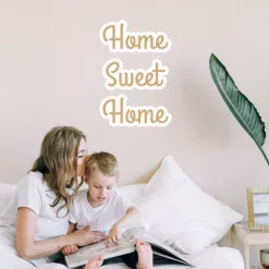 EUREKAKIDS STK Letras adhesivas de vinilo textil para pared