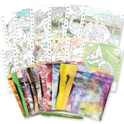 Libro creativo dinosaurios con destellos