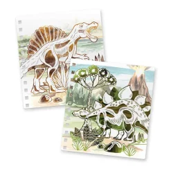 Libro creativo dinosaurios con destellos