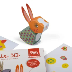 EUREKAKIDS Láminas para construir animales 3D de cartón – Farm Animals