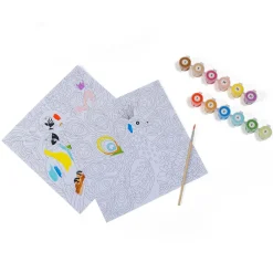 EUREKAKIDS Láminas para pintar con números – Pájaros Multicolor