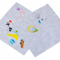 EUREKAKIDS Láminas para pintar con números – Pájaros Multicolor