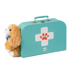 EUREKAKIDS Maletín profesional de juguete con 14 accesorios - Veterinario