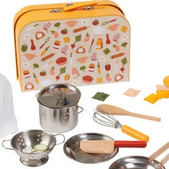 EUREKAKIDS Maletín profesional de juguete con 26 accesorios - Chef