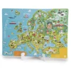EUREKAKIDS Mapa europeo magnético de madera italiano