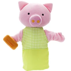 EUREKAKIDS Marioneta cerdito verde