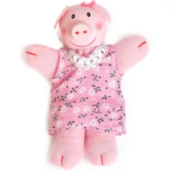 EUREKAKIDS Marionetas de dedo de los 3 cerditos y el lobo 11cm