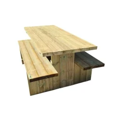 MASGAMES Mesa de picnic CALELLA con bancos independientes