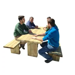 MASGAMES Mesa de picnic CALELLA con bancos independientes