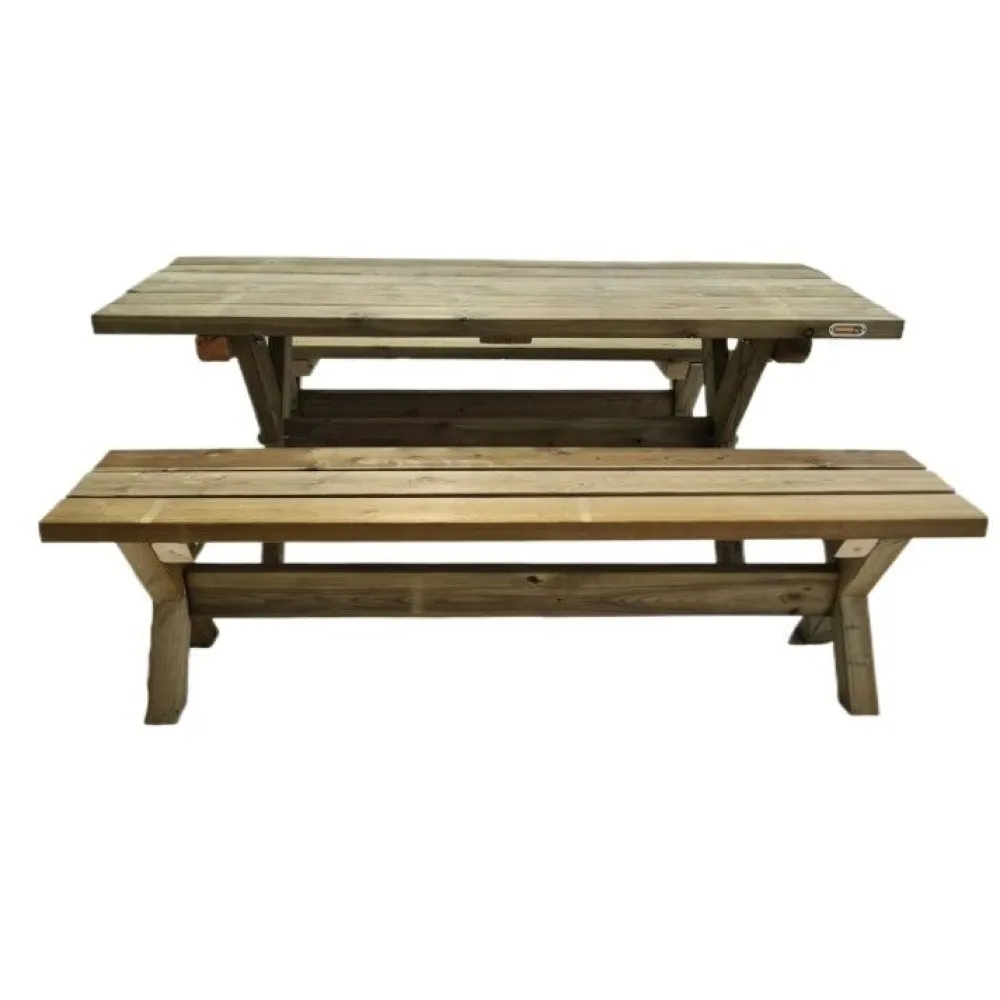 MASGAMES Mesa de Picnic Xerta 180cm Madera Sin Print