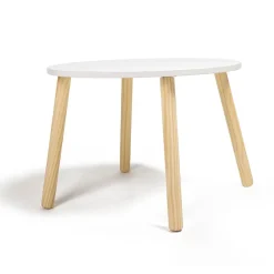 EUREKAKIDS Mesa redonda infantil de madera 60cm – Colección Kirumy®