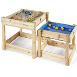 PLUM Mesas nido madera multiusos agua y arena