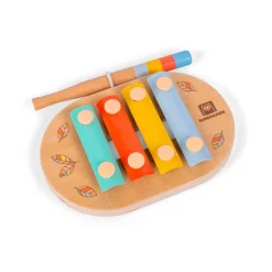 EUREKAKIDS Mini xilófono de madera - 4 teclas