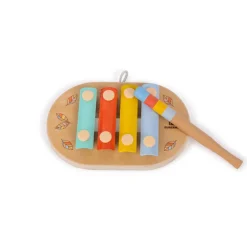 EUREKAKIDS Mini xilófono de madera - 4 teclas
