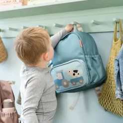 Done By Deer Mochila infantil Tiny Farm Azul