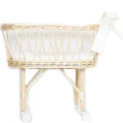 BARRUTOYS Moisés de mimbre para muñecas