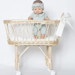 BARRUTOYS Moisés de mimbre para muñecas