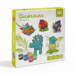 EUREKAKIDS Moldea y pinta imanes de dinosaurios