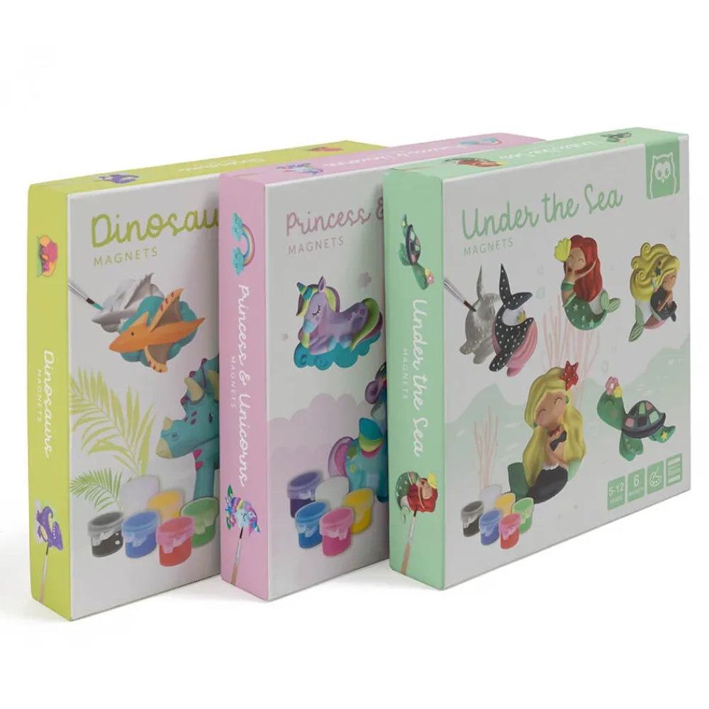 EUREKAKIDS Moldea y pinta imanes de sirenas y personajes del fondo del mar