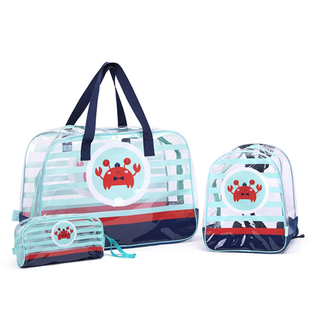 EUREKAKIDS Neceser de playa cangrejo The Best Swimmer