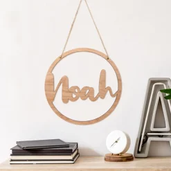 EUREKAKIDS STK Nombres en madera para decoración grandes