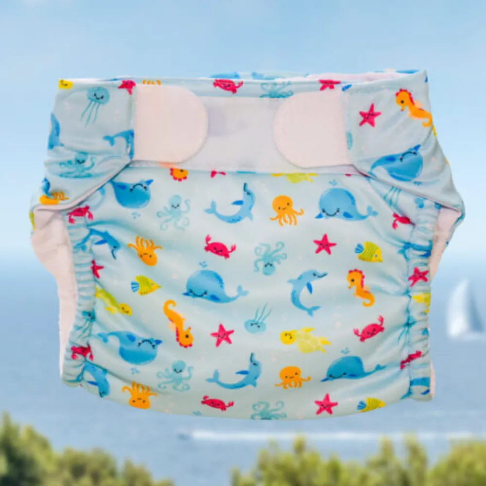 FREDS SWIM ACADEMY Pañal reutilizable Swim Nappy color azul Talla 1