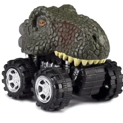 EUREKAKIDS Pack 3 dinocoches con autoimpulso: Spinosaurus, Carnotaurus y T-Rex