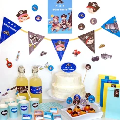 EUREKAKIDS STK Pack de etiquetas para decoración de cumpleaños