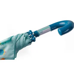 EUREKAKIDS Paraguas infantil azul celeste con estampado de flores