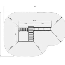 MASGAMES Parque infantil Crossfit con tobogán
