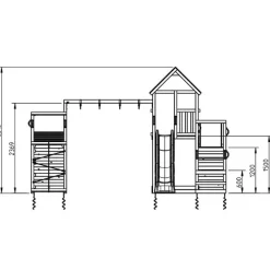 MASGAMES Parque infantil Penthouse XL con Challenger