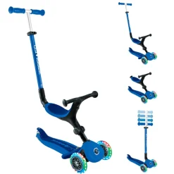GLOBBER Patinete Go Up Active Luces - Navy Blue