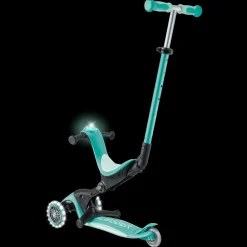 GLOBBER Patinete Go Up Deluxe Lights 3 en 1 Menta