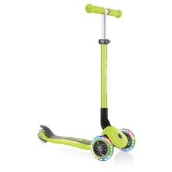 GLOBBER Patinete Primo Foldable Lights verde lima