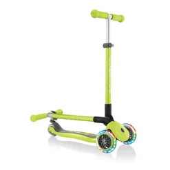 GLOBBER Patinete Primo Foldable Lights verde lima