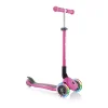GLOBBER Patinete PRIMO FOLDABLE Lights Deep Rosa