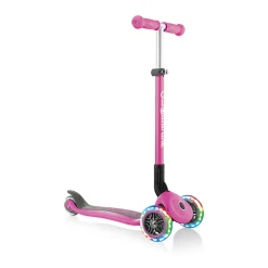 GLOBBER Patinete PRIMO FOLDABLE Lights Deep Rosa