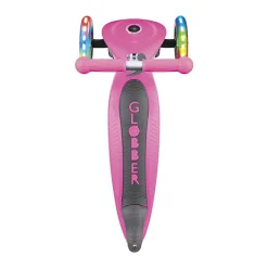 GLOBBER Patinete PRIMO FOLDABLE Lights Deep Rosa