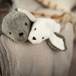 SENGER Peluche y almohada calentable – Foca Blanca Pequeña