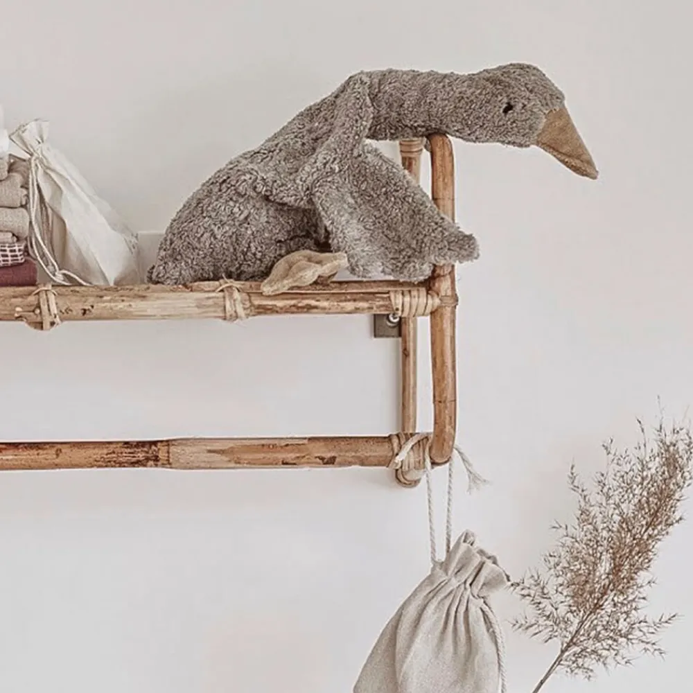 SENGER Peluche y almohada calentable – Ganso Pequeño Gris