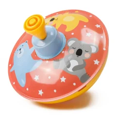 EUREKAKIDS Peonza metálica con varilla de activación color naranja – Wild