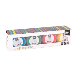 EUREKAKIDS Pintura de dedos de 4 colores - azul, amarillo, verde y rojo
