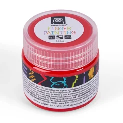 EUREKAKIDS Pintura de dedos de 4 colores - azul, amarillo, verde y rojo