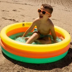 EUREKAKIDS Piscina hinchable para niños con 3 anillos – Hello Summer