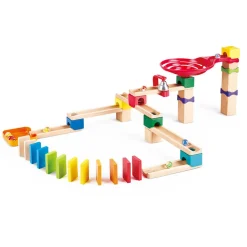 HAPE Pista de canicas de madera Rally – 50 piezas