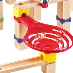 HAPE Pista de Canicas de madera de 128 piezas - Trucos y Giros