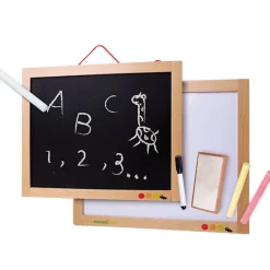 EUREKAKIDS Pizarra de pared triple uso