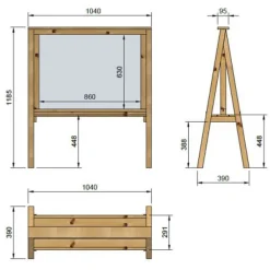 MASGAMES Pizarra exterior Lapitz