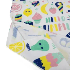 EUREKAKIDS Poncho toalla para niños ideal para piscina y playa – Hello Summer Fruit Poncho